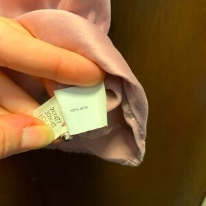 Silk Blush Pink blouse